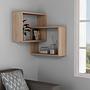 Ring wall shelf wood veneer 1