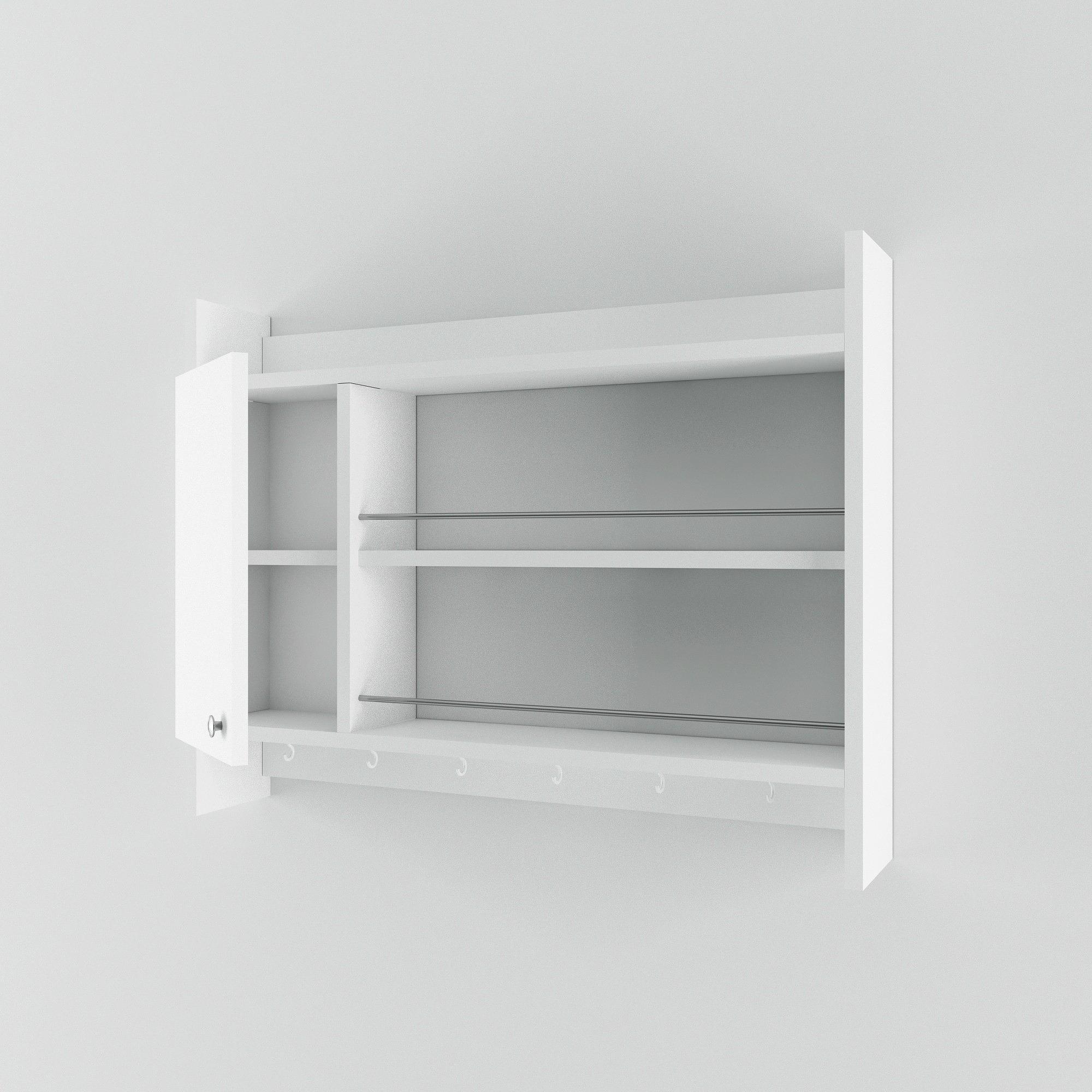 Knerr Regal Holzfurnier Weiß 4