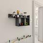 Room Wall shelf Wood veneer Anthracite 1