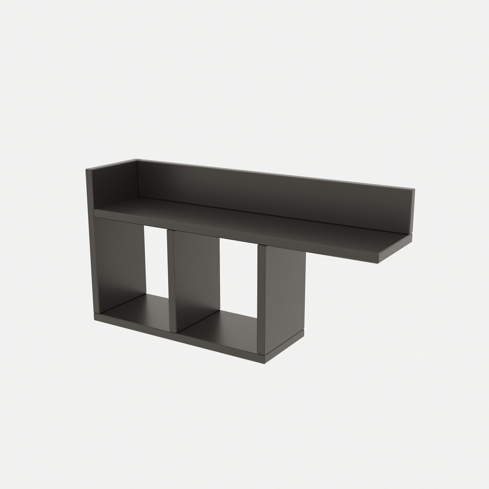 Room Wandregal Holzfurnier Anthrazit 5