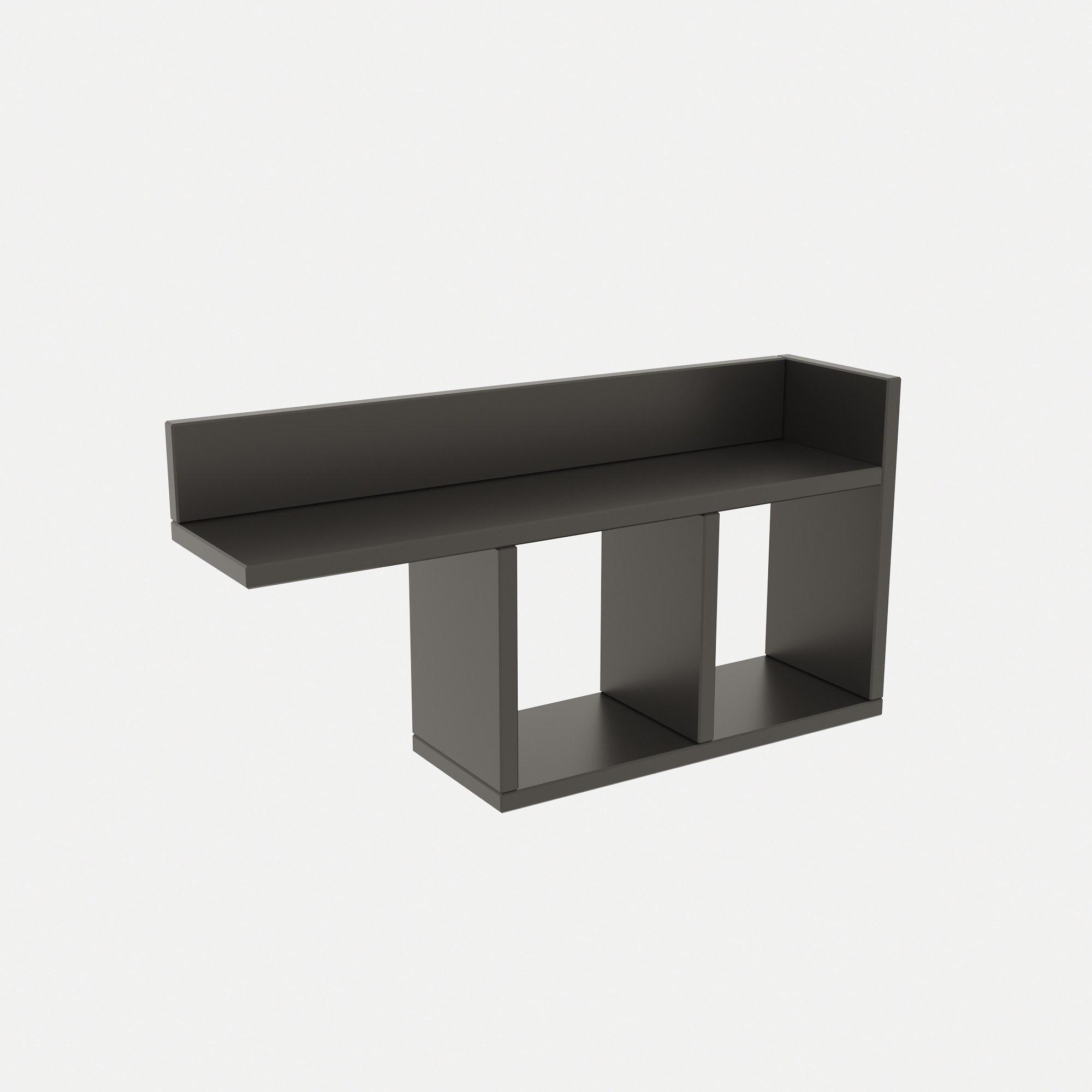 Room Wall shelf Wood veneer Anthracite 6