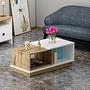 Viyana Couchtisch Holzfurnier Weiß 1