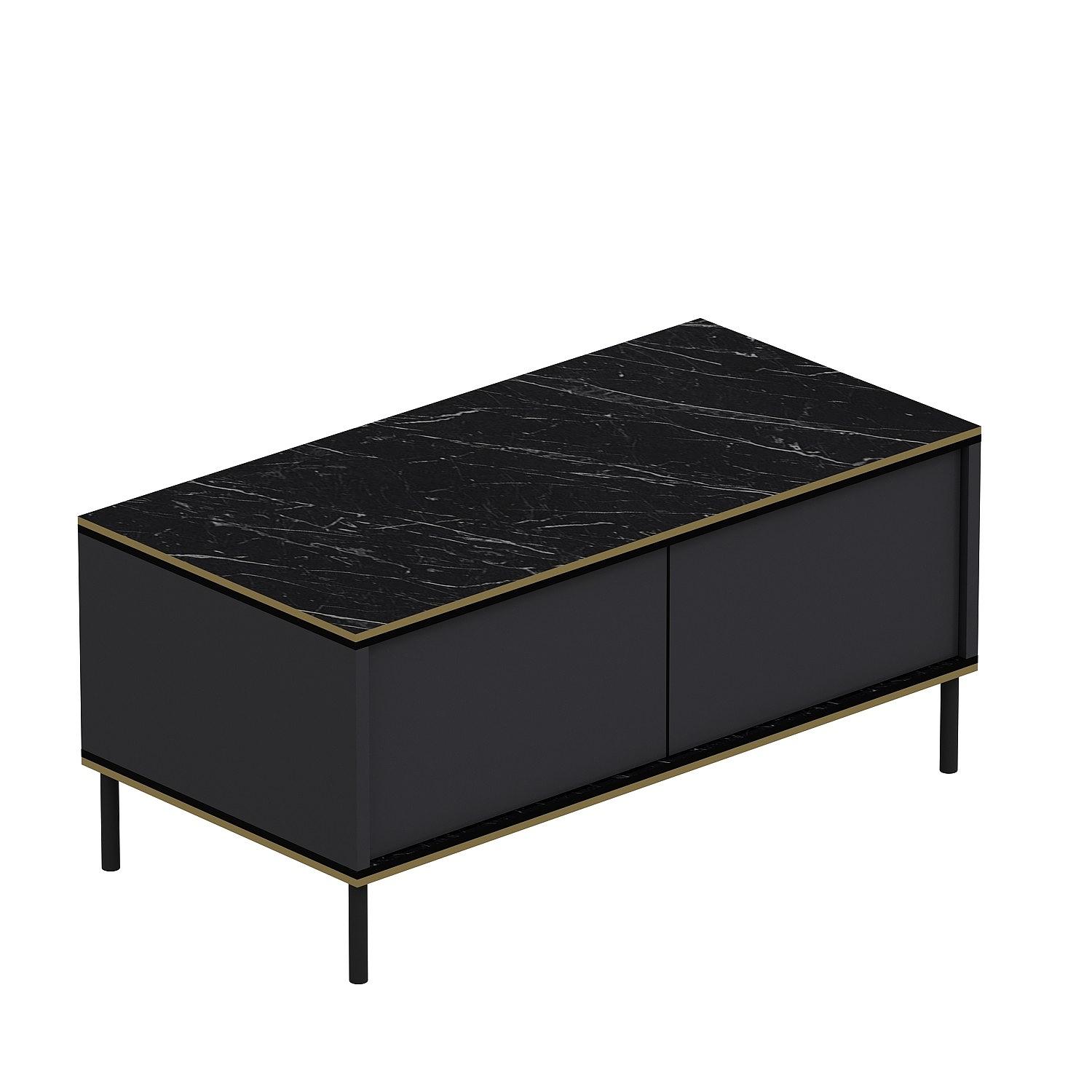 Imaj Coffee table wood veneer anthracite 9