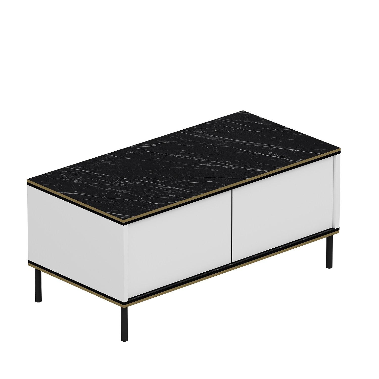 Imaj Couchtisch Holzfurnier Weiß 9
