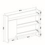 Knerr Regal Holzfurnier Weiß 7