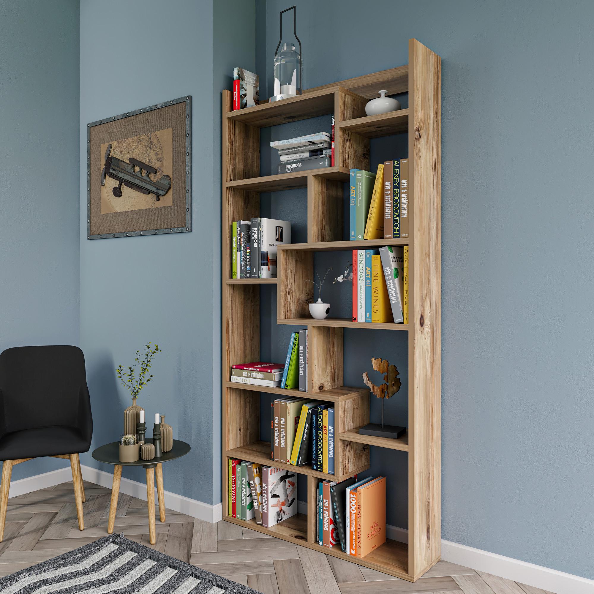 Kuttap Bookshelf Wood Veneer 2