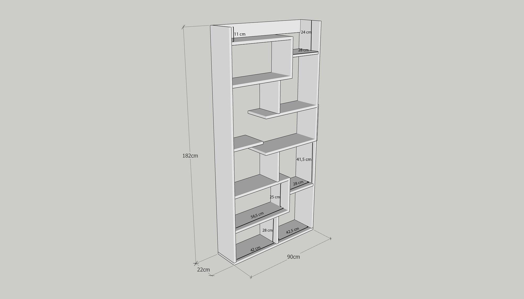 Kuttap Bookshelf Wood Veneer 4