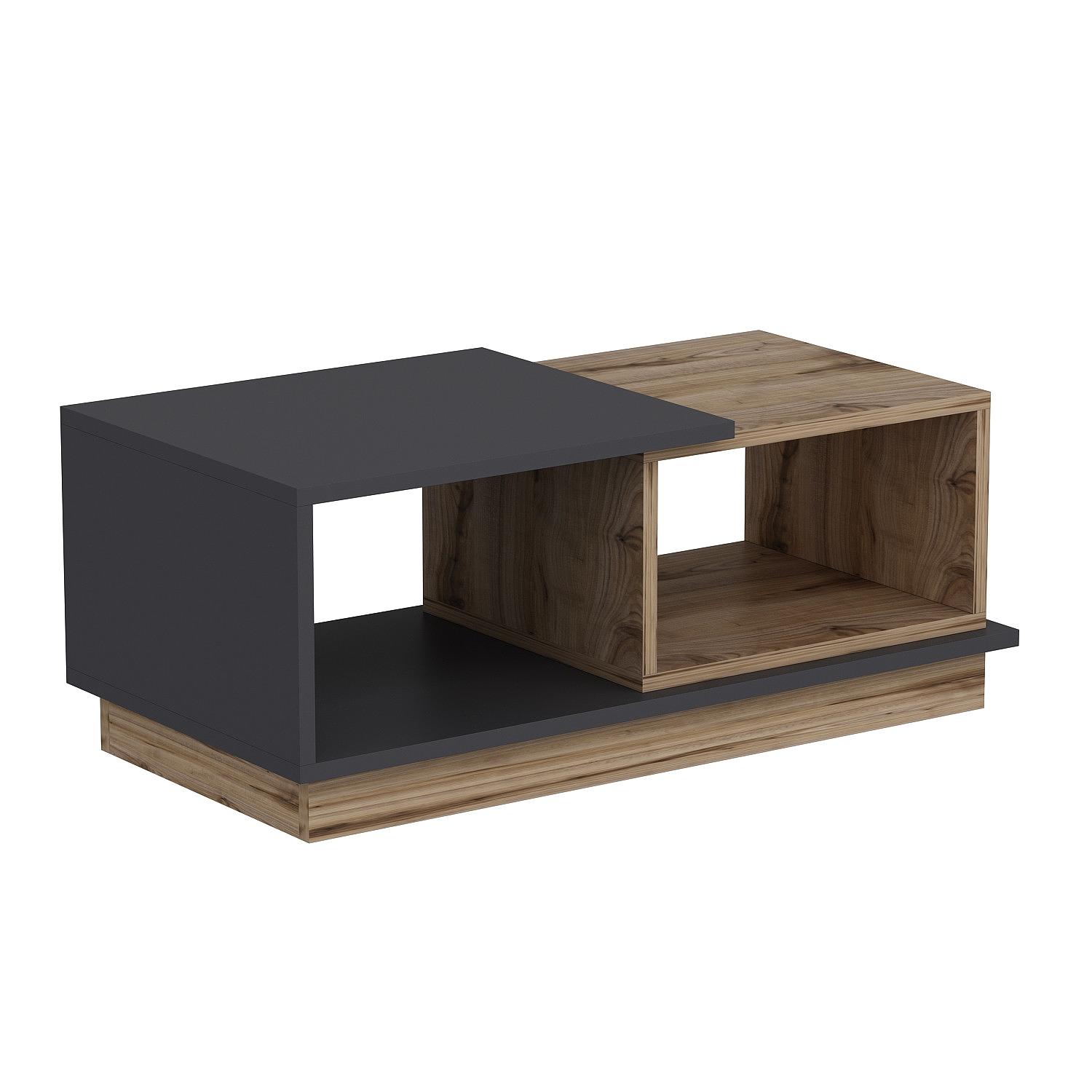 Consept Couchtisch Holzfurnier Anthrazit 0