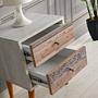 Malmo Nightstand Wood Veneer White 3