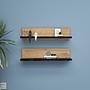 Shelf Wandregal Holzfurnier Schwarz 3