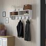 P2 Garderobe Holzfurnier Weiß 3