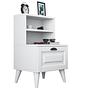 Bd105 Nightstand Wood veneer White 0