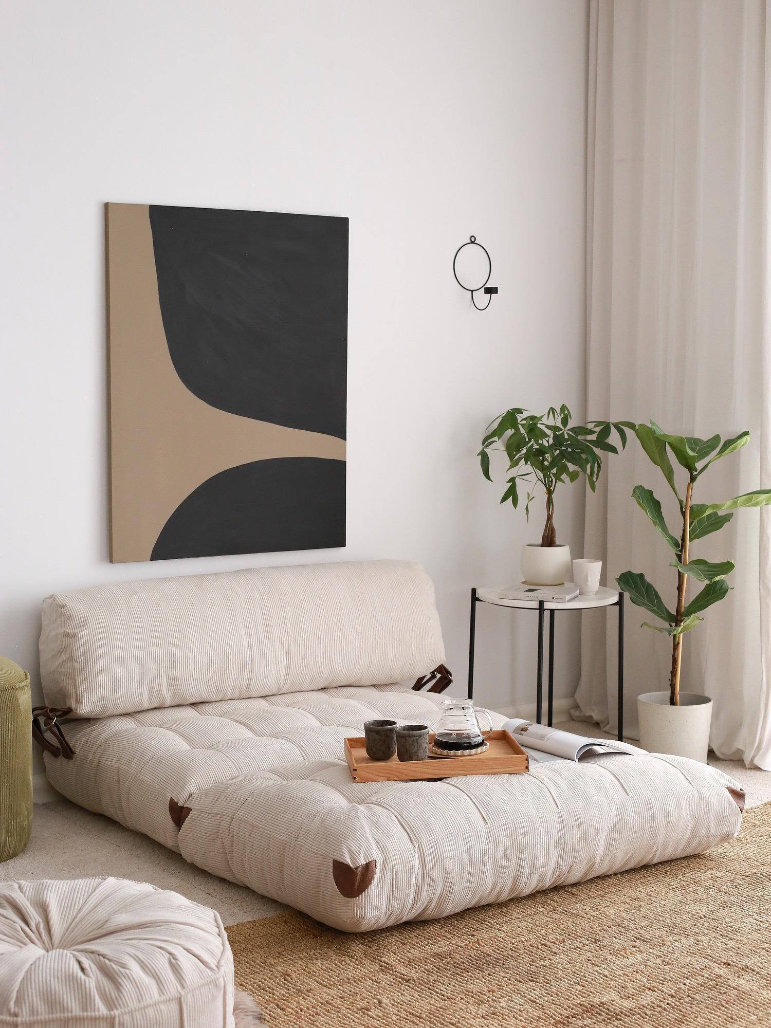 Fold Velvet 2 Sofa bed 2-seater White 2