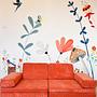 Puzzle Sofa Bed 2-Seater Orange 3