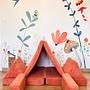 Puzzle Sofa Bed 2-Seater Orange 6