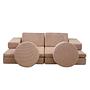Puzzle Sofa Bed 2-Seater Pink 0
