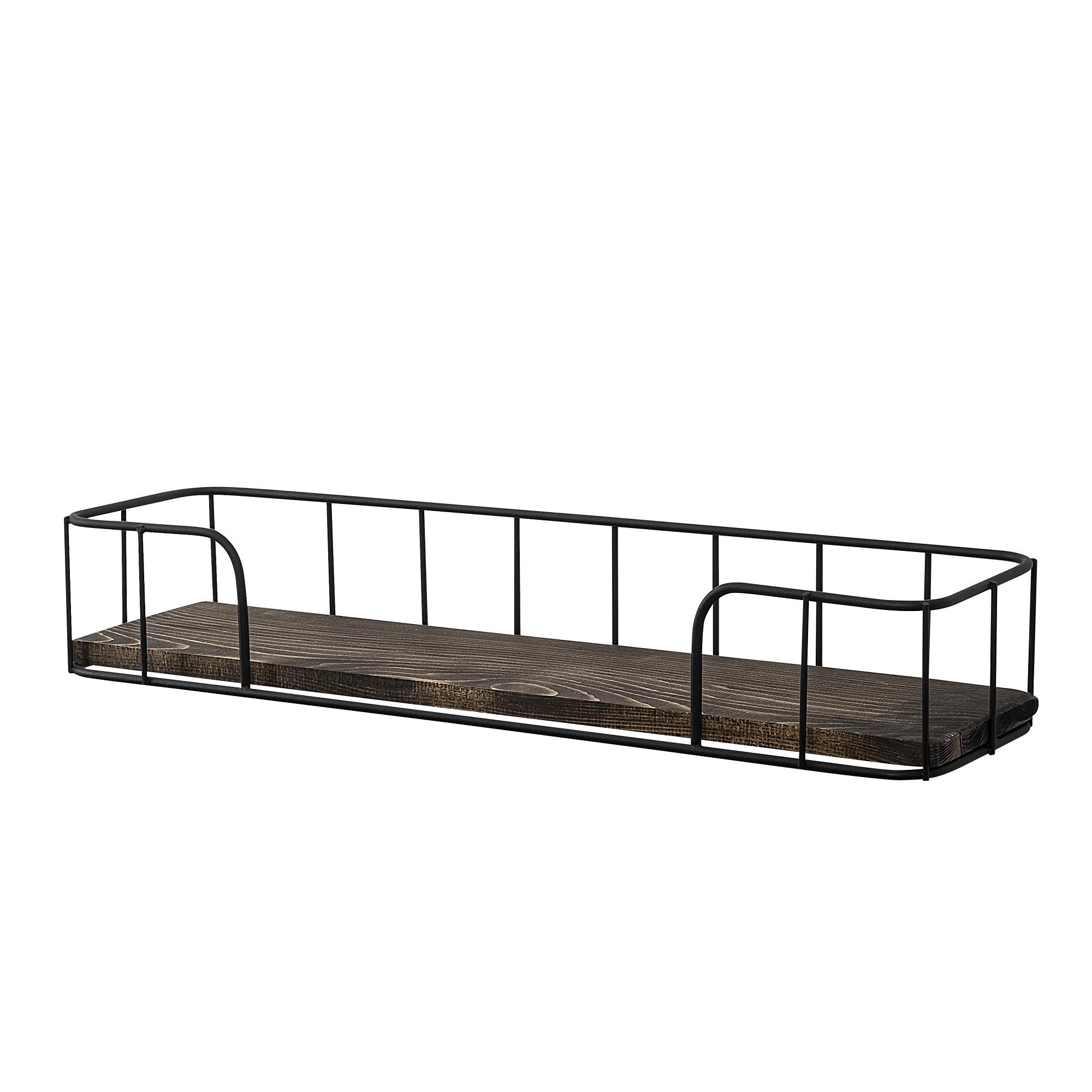 Syringa Wall Shelf Wood Veneer Black 4