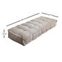Boho Woven Seat Cushion Teddy Grey 5