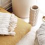 Woven seat cushion Teddy Mustard 4