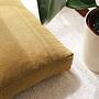 Woven seat cushion Teddy Mustard 5
