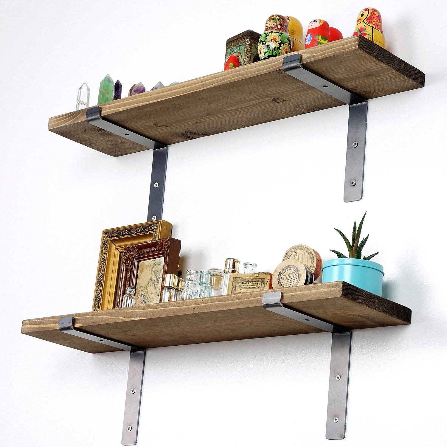 Lam006 Wooden shelf veneer Black 3