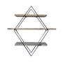 Wr007 Wooden veneer shelf Black 0