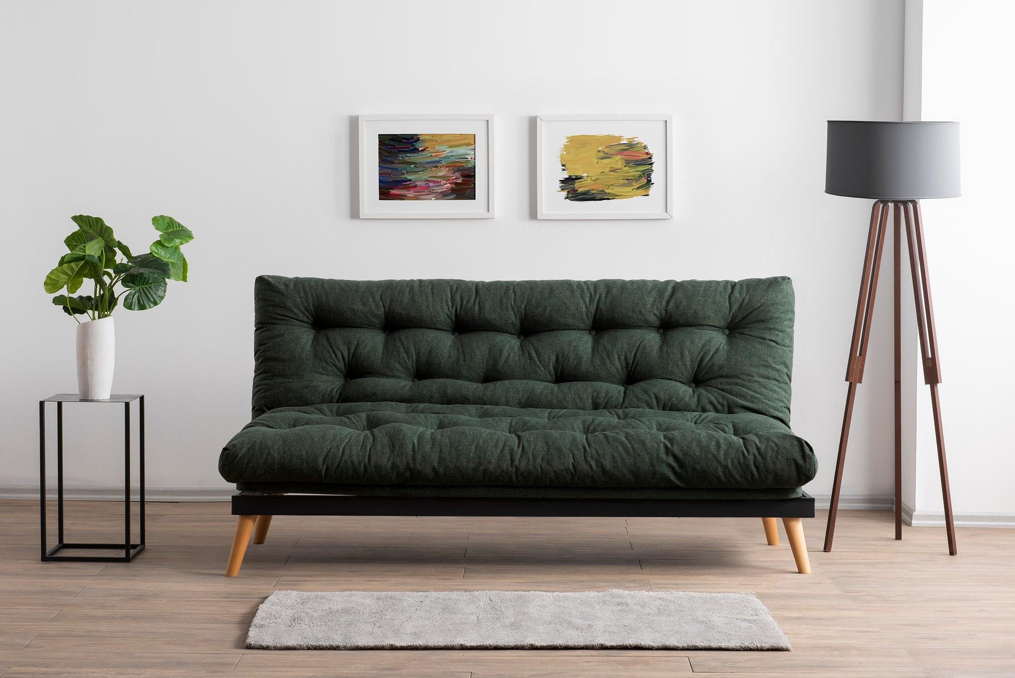 Saki Sofa Bed 3-seater Green 2