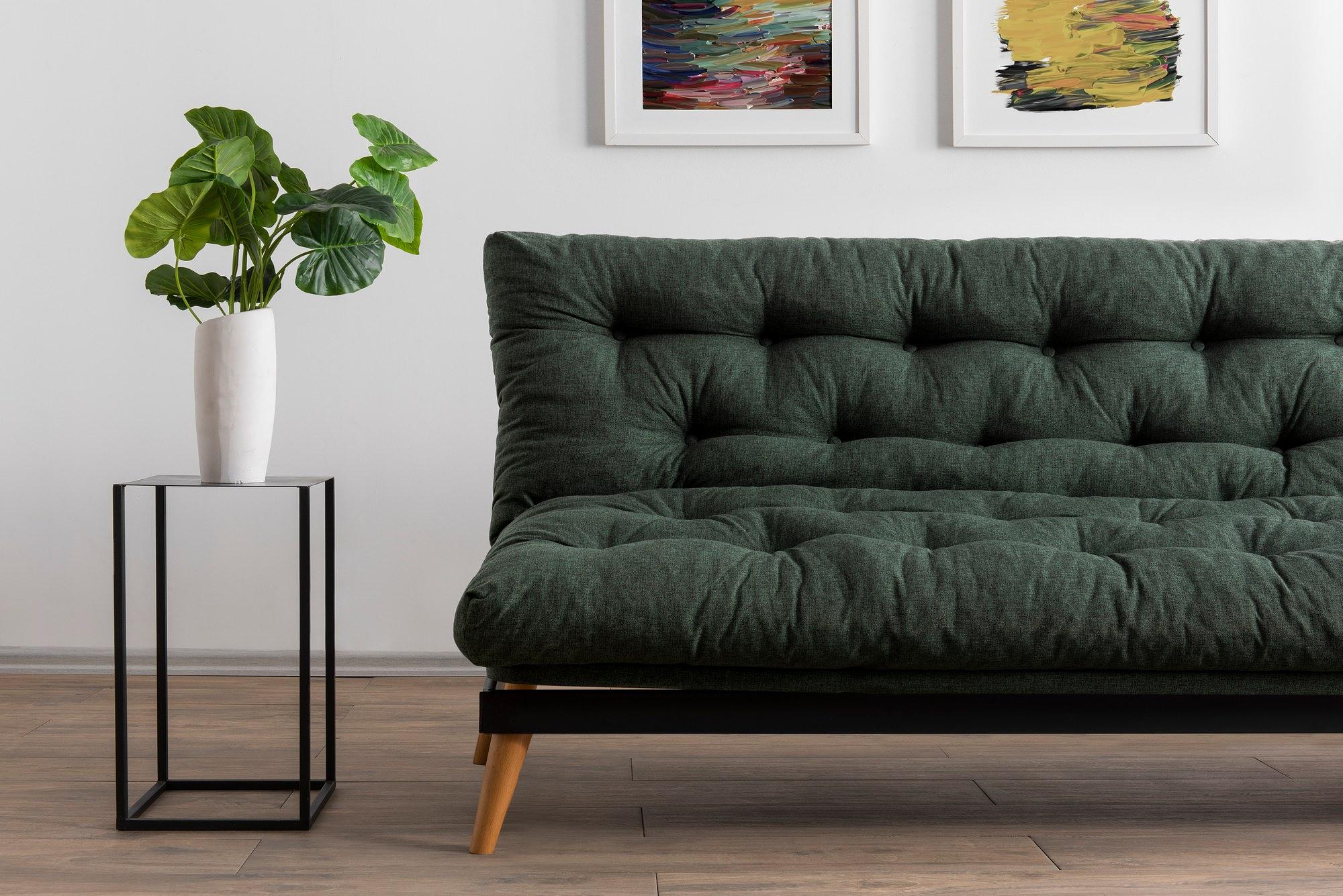 Saki Sofa Bed 3-seater Green 4