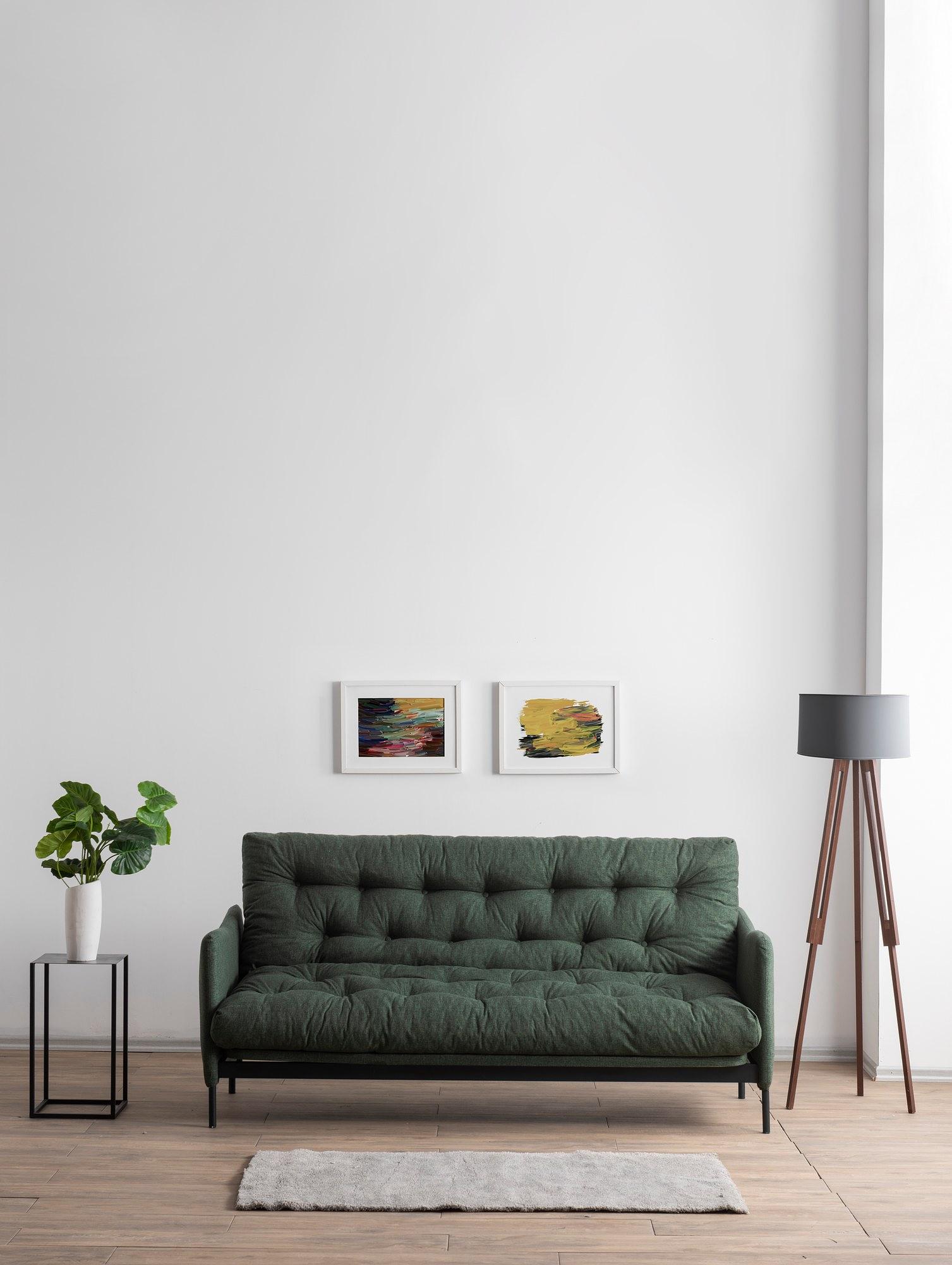 Renge Sleeper Sofa 3-Seater Green 2