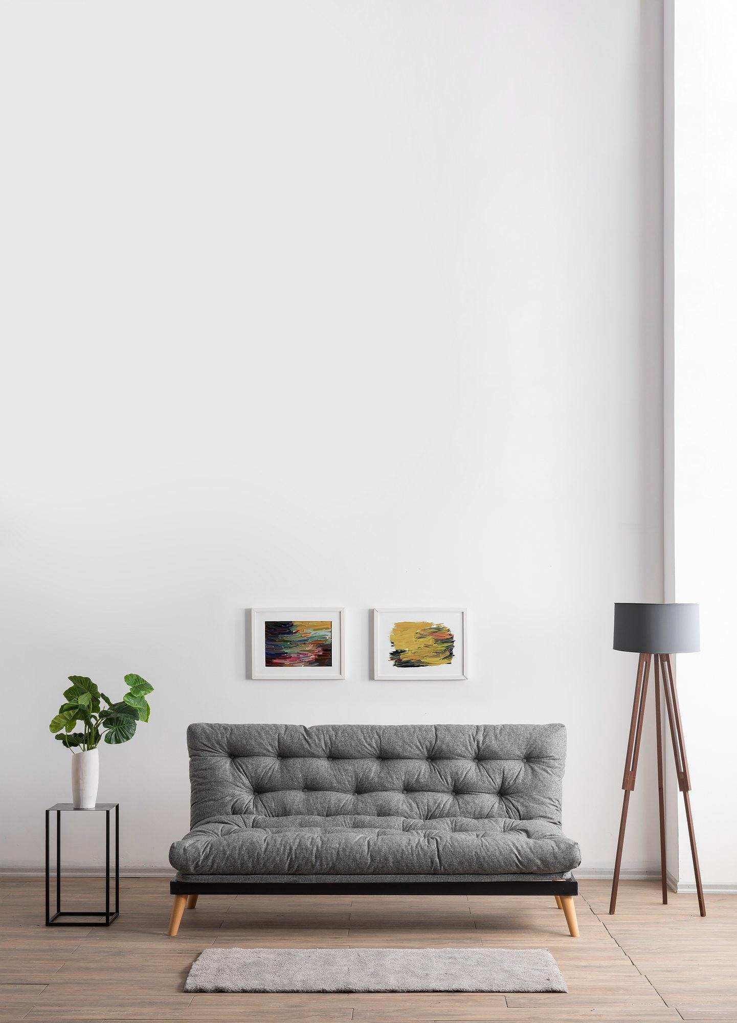 Saki Sofa Bed 3-seater Light Grey 2