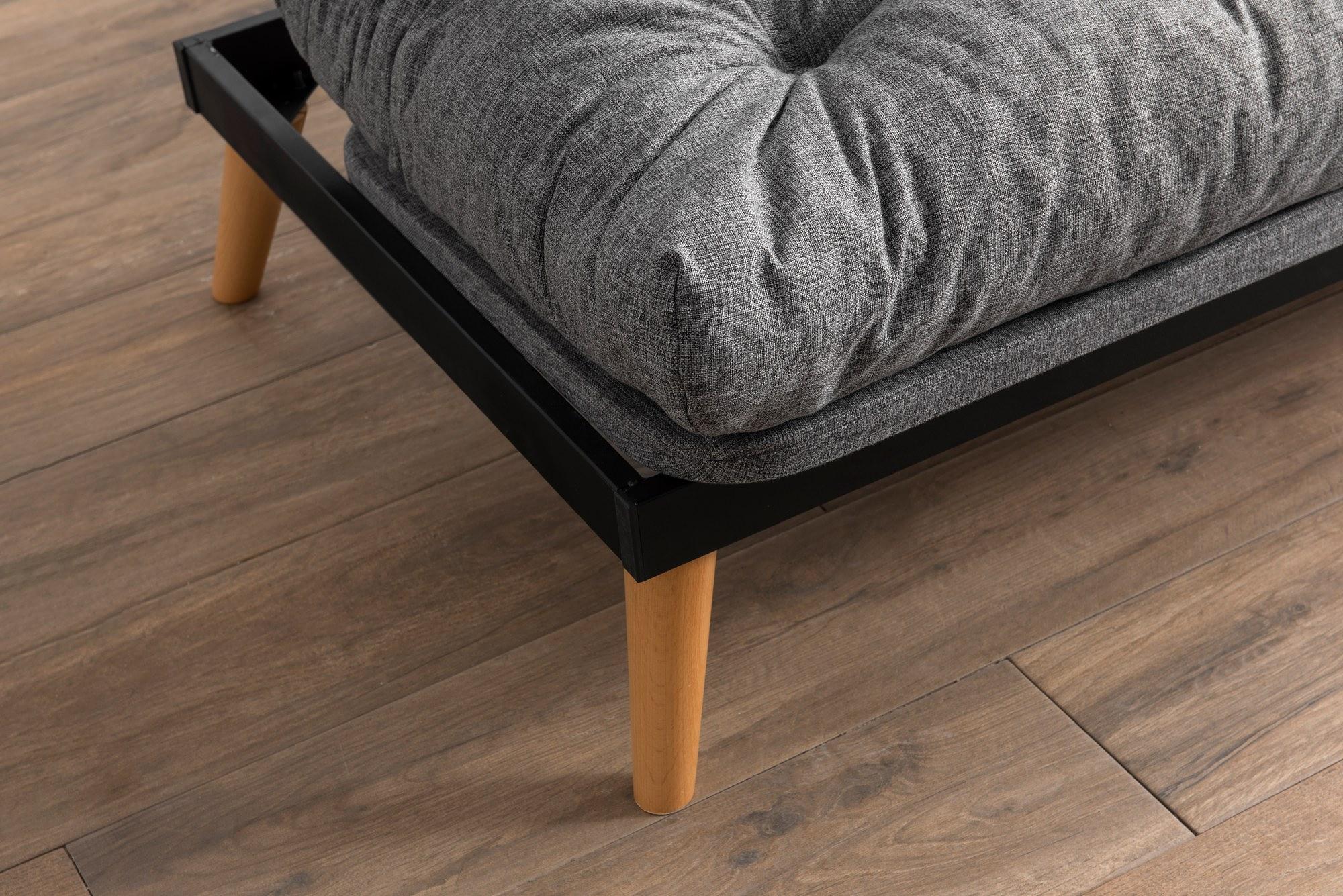 Saki Sofa Bed 3-seater Light Grey 7
