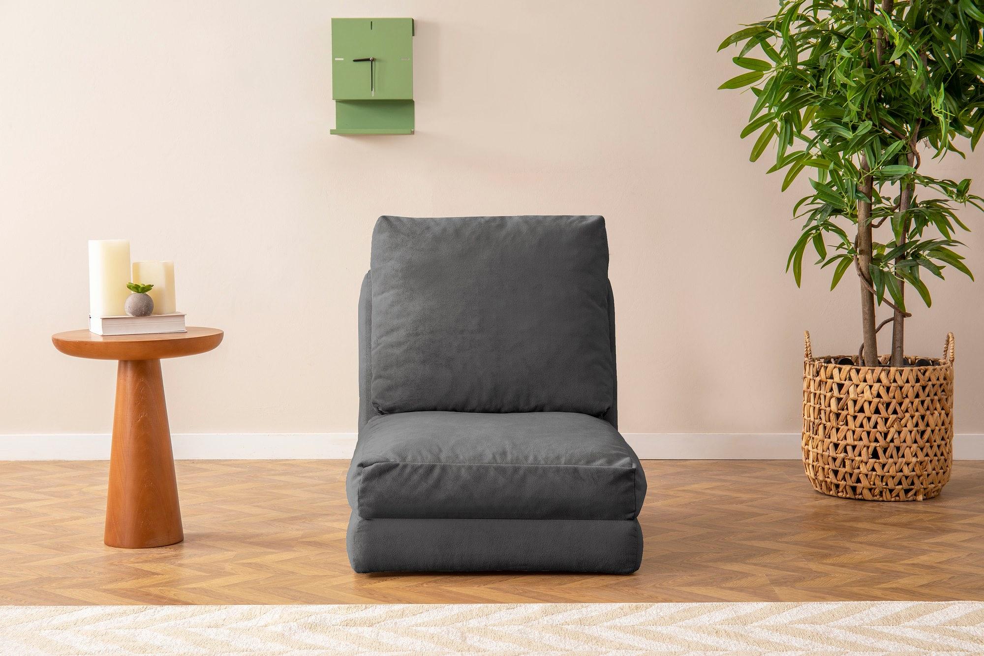 Taida sofa bed 1-seater Grey 2