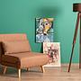 Foldable Sofa Bed 1-Seater Brown 1
