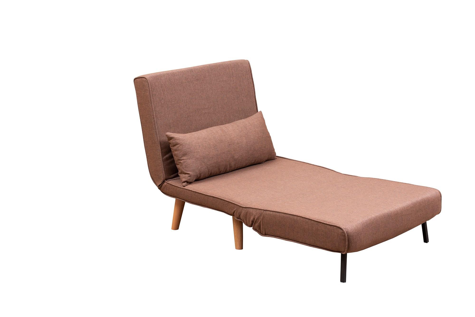 Foldable Sofa Bed 1-Seater Brown 7