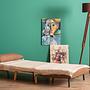 Foldable Sofa Bed 1-Seater Brown 5