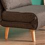 Foldable Sofa Bed 1-seater Dark Grey 4