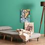 Foldable Sofa Bed 1-Seater Light Grey 4
