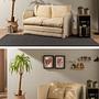 Saga Sofa Bed 2-seater Cream 6