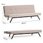 Zola Sofa 3-seater Cream 8