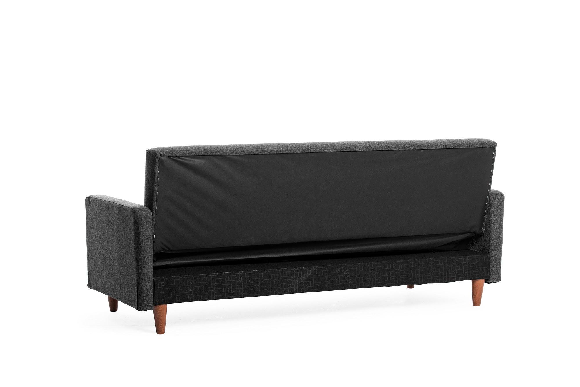 Hiko Sofa bed 3-seater Dark grey 7