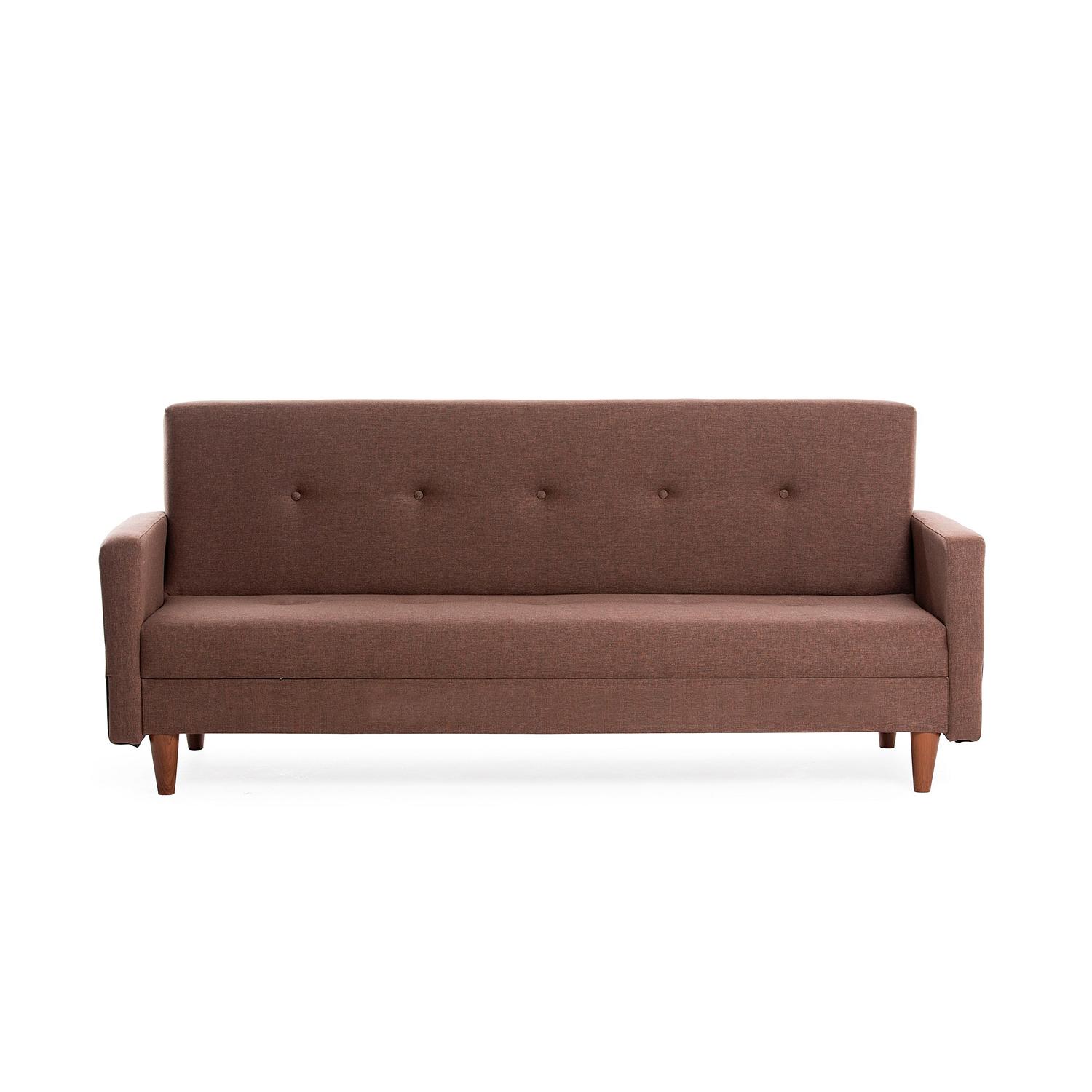 Hiko Sofa bed 3-seater Brown 0