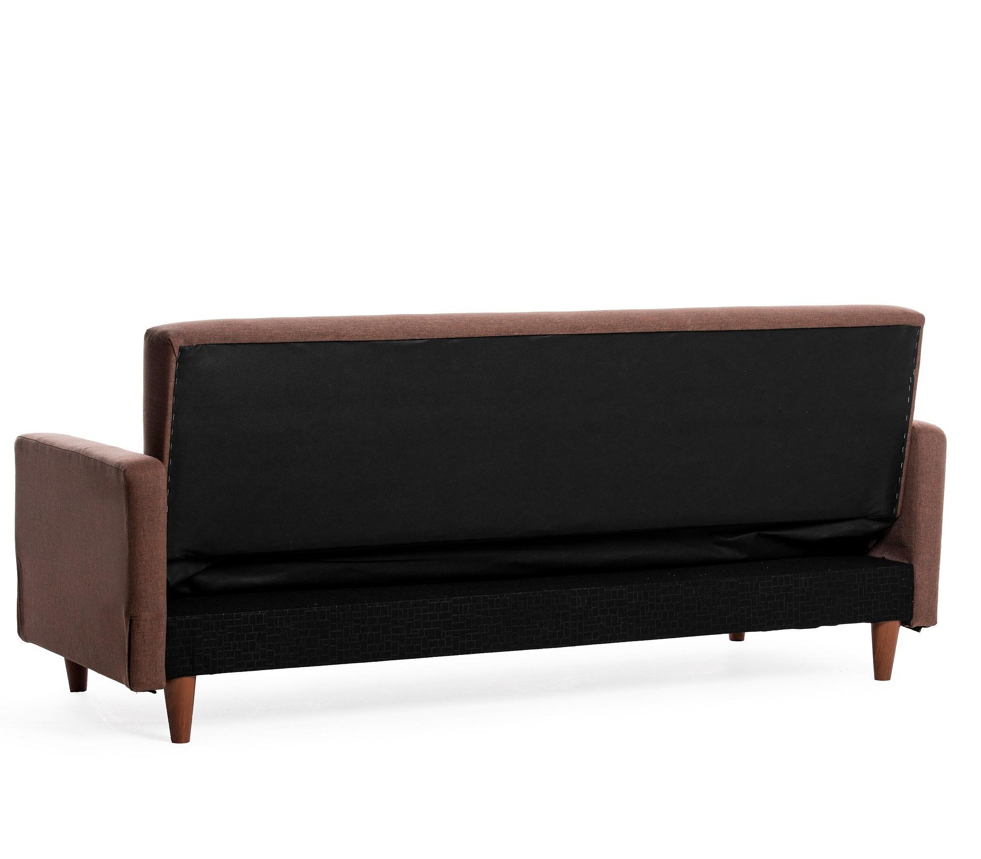 Hiko Sofa bed 3-seater Brown 6