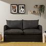 Saga Xl Sofa bed 2-seater dark grey 1