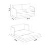 Saga Xl Sofa bed 2-seater dark grey 9