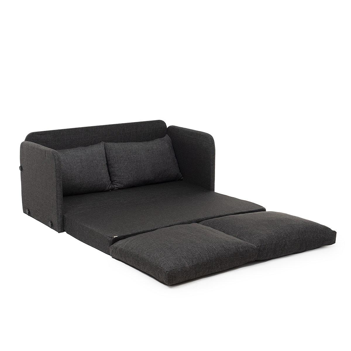 Saga Xl Sofa bed 2-seater dark grey 7