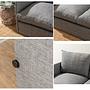 Saga Xl Sofa Bed 2-Seater Light Grey 6