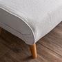 Foldable Sofa Bed 1-Seater White 4