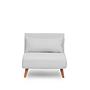 Foldable Sofa Bed 1-Seater White 7