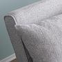 Foldable Sofa Bed 2-seater Grey 5