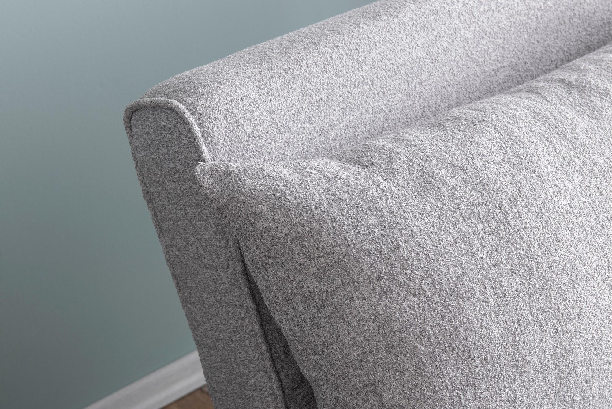 Foldable Sofa Bed 2-seater Grey 5